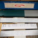 Graphoplex 694a Tecnilog duplex slide rule full set 1960 France