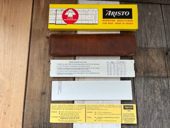 Aristo 80161 Presby optometrists slide rule Reiner 1970 Germany