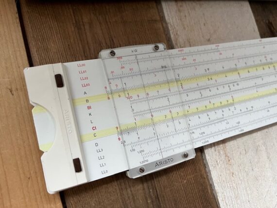 Aristo 0969 Studiolog slide rule full set 1970 Germany - Image 5