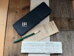Faber Castell 67/54Rb addiator pen slide rule blue case 1972 Germany - Image 6
