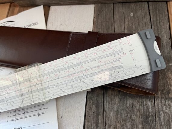 Graphoplex 691a Neperlog Hyperbolic slide rule set 1970 France - Image 6