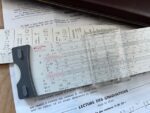 Graphoplex 691a Neperlog Hyperbolic slide rule set 1970 France