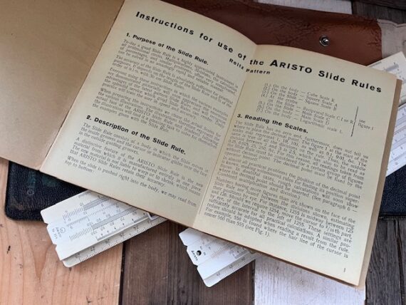 2x aristo 99 Rietz 99k slide rule English booklet 1950 Germany - Image 3