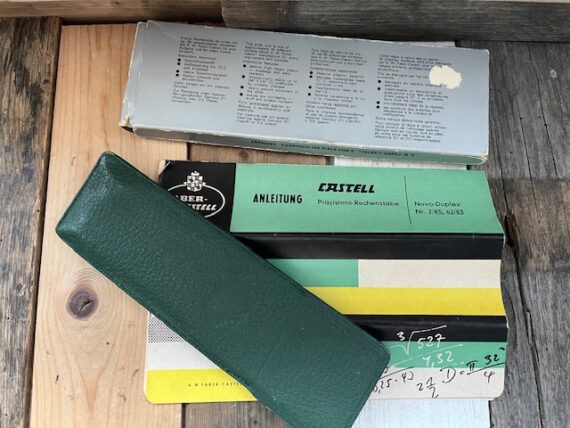 Faber Castell 62/83 Novo-Duplex slide rule complete set 1960 Germany