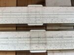 Faber Castell 2x Novo Duplex 2/83 and 2/82 slide rule case 1960 Germany