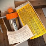 Velox espresso orange design coffee machine box 1970 Italy