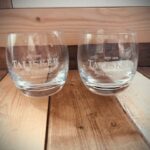 2 Whisky glasses for Talisker made by the sea 2000 Scotland