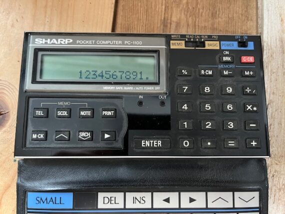 Sharp PC-1100 pocket computer calculator 1980 Japan
