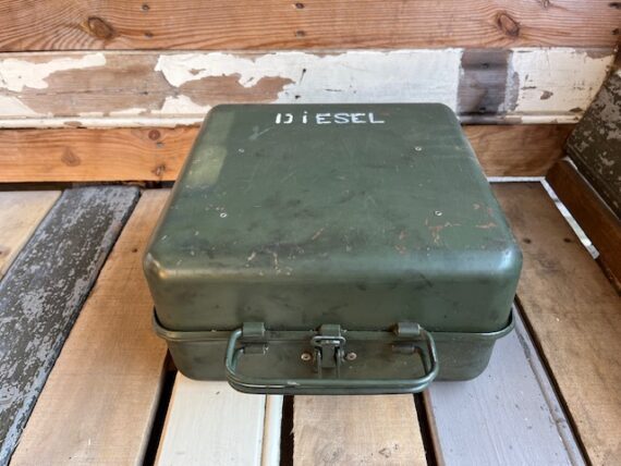 Heinze Geniol metal case camp stove full set NATO 1980 Netherlands