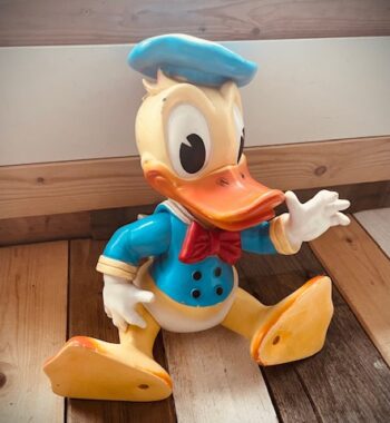 Donald Duck 13" 33cm posable figure Disney Ledra 1962 Italy