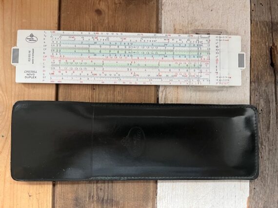 Faber Castell 62/83N Novo-Duplex slide rule pocket 1970 Germany