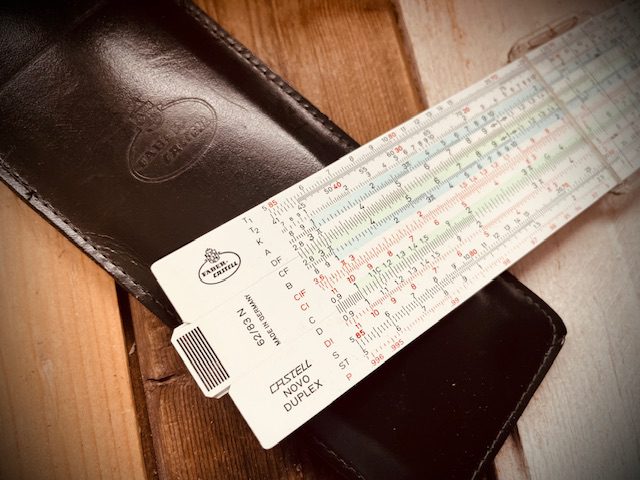 Faber Castell 62/83N Novo-Duplex slide rule pocket 1970 Germany