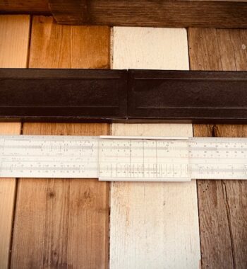 Marcantoni 25 TS Textile slide rule in case 1960 Italy