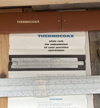 Graphoplex Thermocoax slide rule full set 1970 France