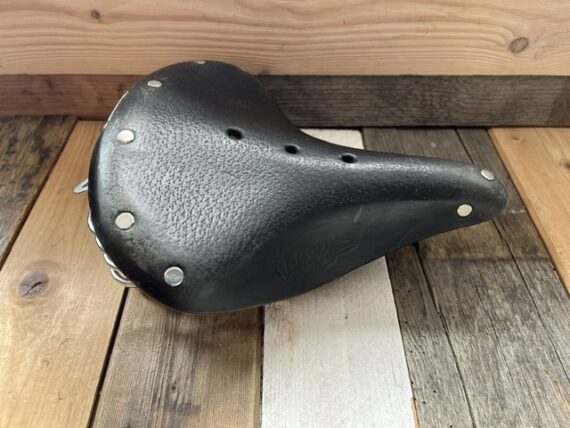 Brooks leather saddle bike B66S black 1989 England