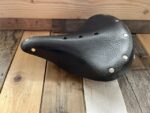 Brooks leather saddle bike B66S black 1989 England - Image 2