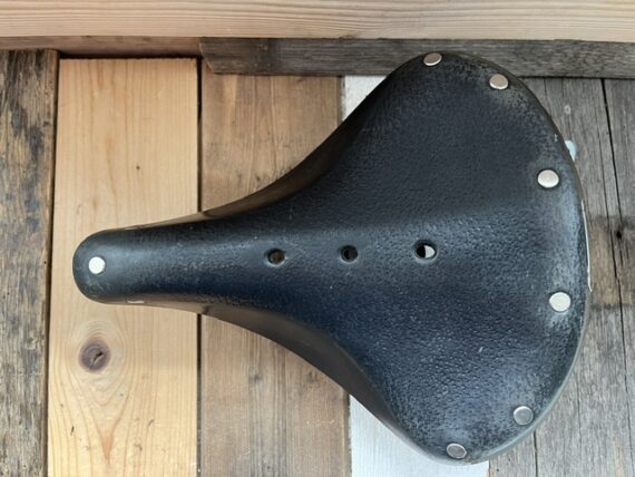 Brooks leather saddle bike B66S black 1989 England - Image 5