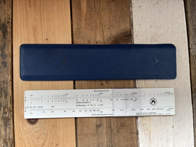 IWA 515.11 Büttner Gas and Cyclone slide rule 1960 Germany