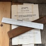 Graphoplex Gaz de France slide rule complete set 1960