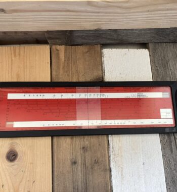 IWA 15.330 Wall thickness of curved container ends slide rule 1976 Germany