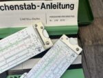Faber Castell 2x Duplex 2/82 and 62/82 slide rule in cases 1960 Germany