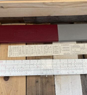 Graphoplex 698 Electronicien duplex slide rule case 1970 France