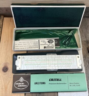 Faber Castell 62/83 Novo-Duplex slide rule boxed set 1960 Germany