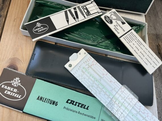 Faber Castell 62/83 Novo-Duplex slide rule boxed set 1960 Germany