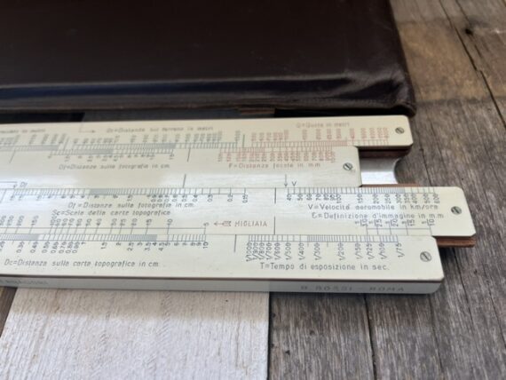 R. AERONAUTICA Bernadori airplane photography slide rule 1950 Italy - Image 8
