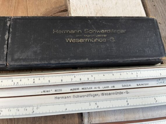 Nestler 20/3 Kiel Schwerdtfeger naval slide rule 1930 Germany