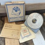 Alro 100R Slide rule metal case full set 1960 Holland