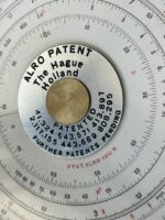 Alro 100R Slide rule metal case full set 1960 Holland - Image 9