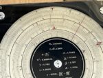 Graphoplex Roplex circular slide rule in red case 1950 France - Image 6