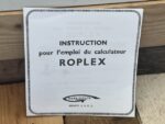 Graphoplex Roplex circular slide rule in red case 1950 France - Image 8