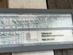 IWA 06095 universal Rohrleitung pipe slide rule 1980 Germany