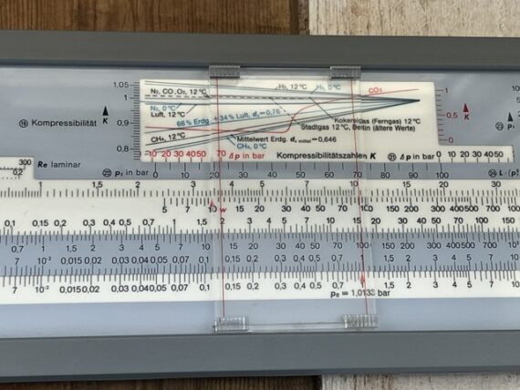 Nestler 370 Electro slide rule complete set 1960 Germany - Image 9