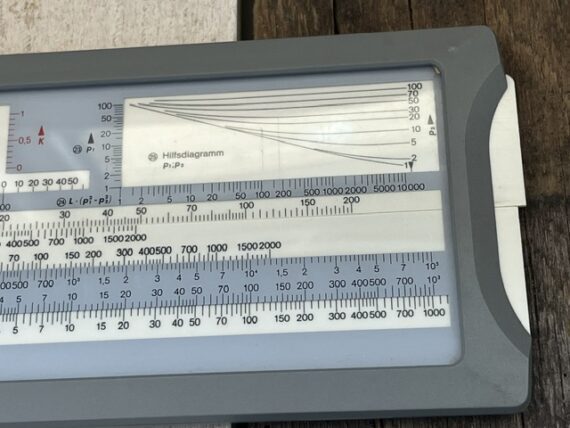 Nestler 370 Electro slide rule complete set 1960 Germany - Image 2