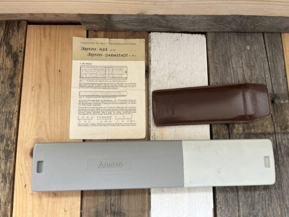 2x Aristo 967u 867u slide rules in cases 1970 Germany