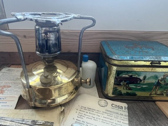 Hipolito 0 small brass camping Stove box 1950 Portugal