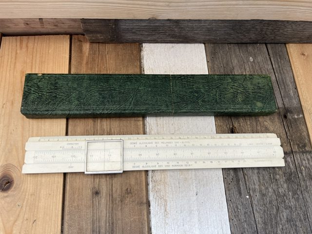Tavernier-Gravet alcohol measuring slide rule 1970 France