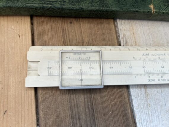 Tavernier-Gravet alcohol measuring slide rule 1970 France