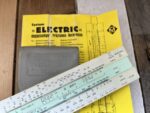VEB Mantissa Electric slide rule full set 1974 GDR Germany