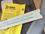VEB Mantissa Electric slide rule full set 1974 GDR Germany