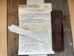 Graphoplex Gaz de France pocket slide rule 1970 France