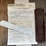 Graphoplex Gaz de France pocket slide rule 1970 France