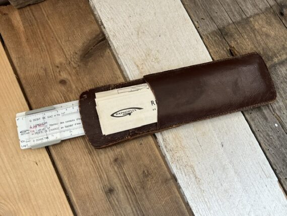 Graphoplex Gaz de France pocket slide rule 1970 France - Image 2
