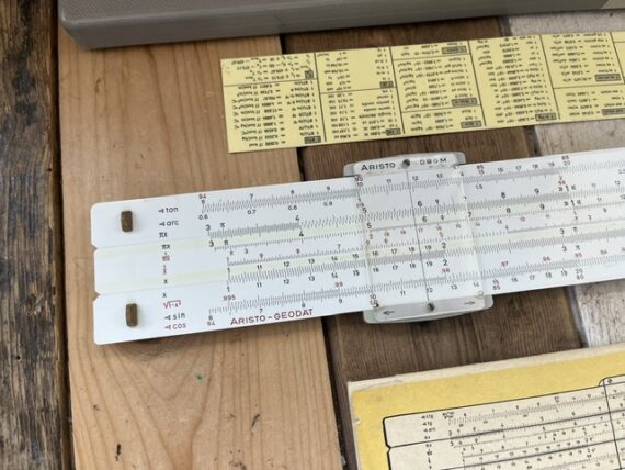 Aristo 0958 Geodät Land Surveyor 400g slide rule set 1965 Germany