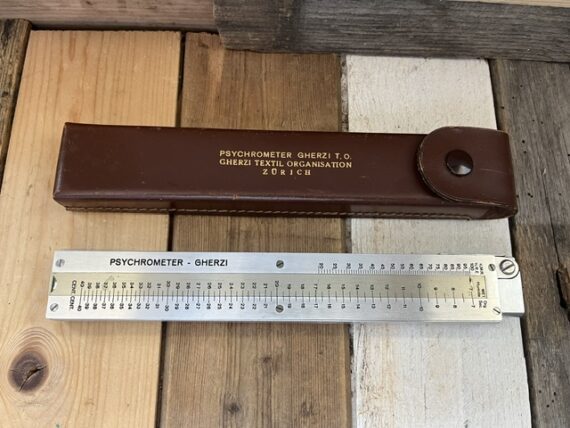 Gherzi Psychrometer humidity slide rule textile 1950 Switzerland - Image 2