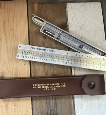 Gherzi Psychrometer humidity slide rule textile 1950 Switzerland