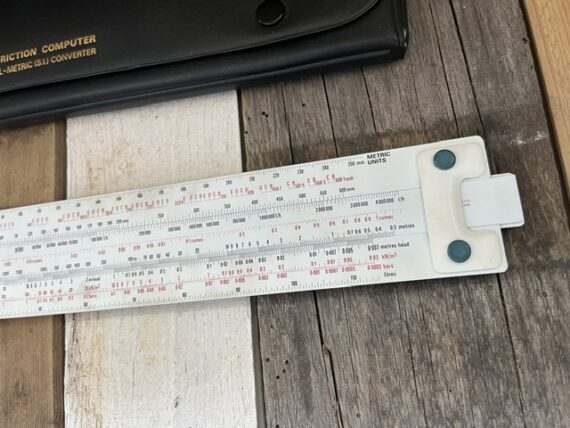Blundell Wavin P3259 pipe friction slide rule 1969 England - Image 8